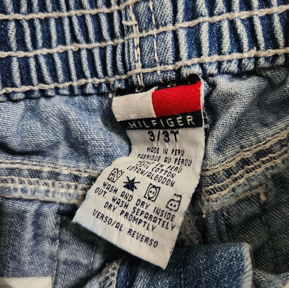 Vintage Y2K Tommy Hilfiger Wide Leg Jeans Girls Size 3T - Picture 6 of 7